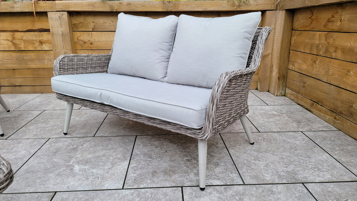 Signature Weave - Danielle Sofa Lounge Set in Fine Grey Wicker